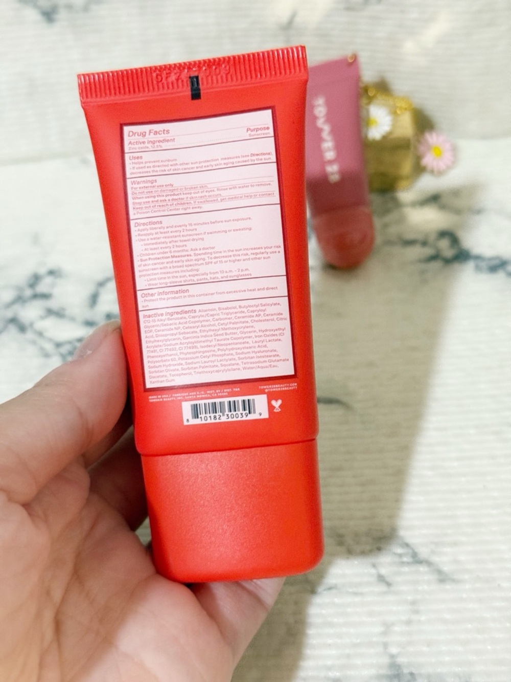 Tower 28 SOS Face Guard SPF 30 Sunscreen & Lip Treatment (Added Daisy Bag Charm) - Picture 12 of 16